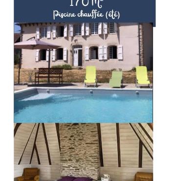 Maison de maître de 1789 rénovée avec piscine