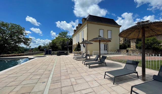 Maison de maître with view of listed village