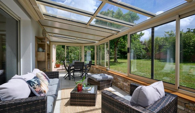 Maison de plain pied avec jardin