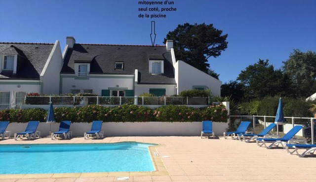 Maison de vacances de 56 m2 dans résidence avec piscine chauffée proche plages