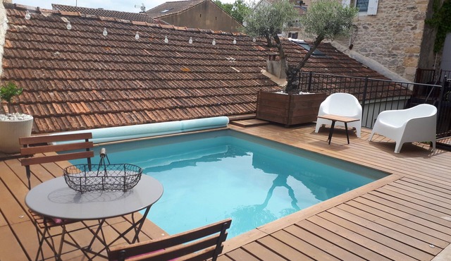 Maison de Village Avec Piscine en Terrasse