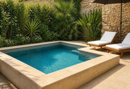 Maison de village avec piscine & grande terrasse proche plages