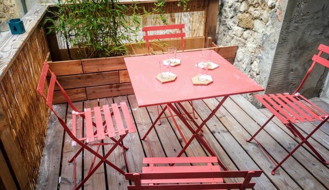 maison de village meublée avec terrasse