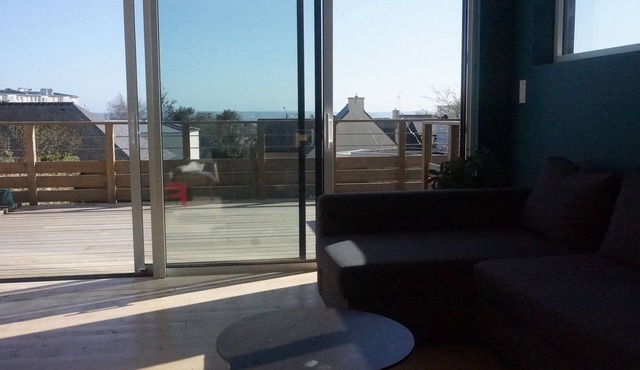 Maison de Ville, Grand Jardin, vue Rade de Brest