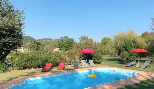 MAISON DES SOURCES JAUJAC 4* 7CH SWIMMING POOL PARC ARBORE
