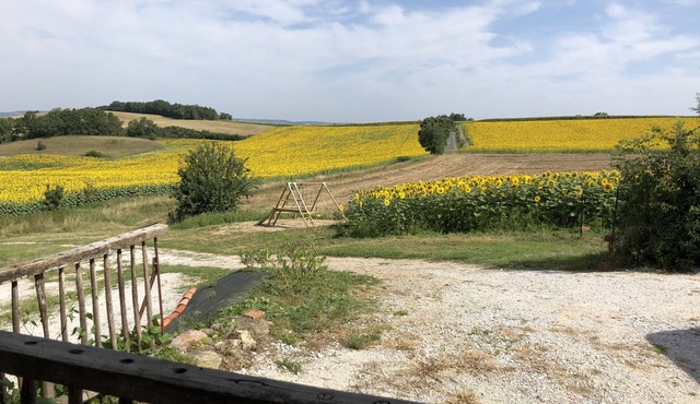 Maison en Campagne Avec une Magnifique Terrasse Couverte en Bois