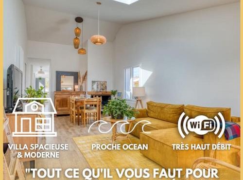 Maison familiale piscine chauffée Jardin d'Océan