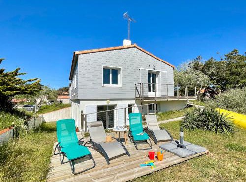 Maison familiale au calme, proche plage, 9 couchages, terrasses, WiFi, garage vélo - Brétignolles-sur-Mer - FR-1-231-203