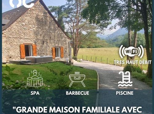 Maison familiale Baylère - Piscine et spa - 8 pers