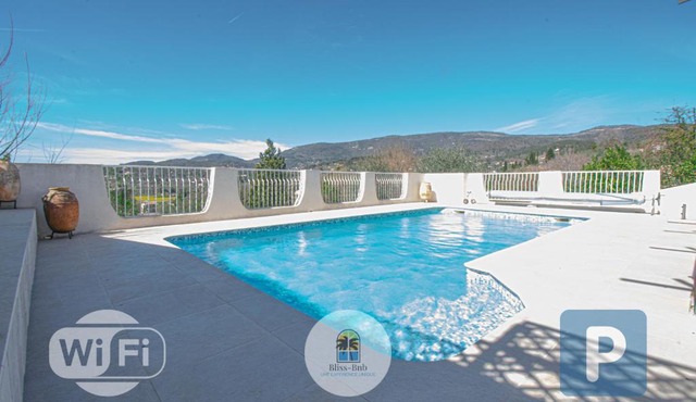 Maison Fesch, vue panoramique, 120m2, Piscine, 3ch