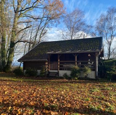 Maison 2 chambres proche Dijon chalet niché dans la nature