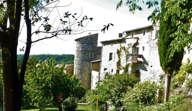 Maison Jules Goux terrace overlooking the Ardèche