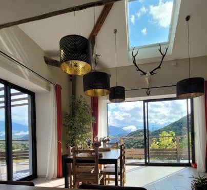 Maison La Valdiane vue lac et montagne