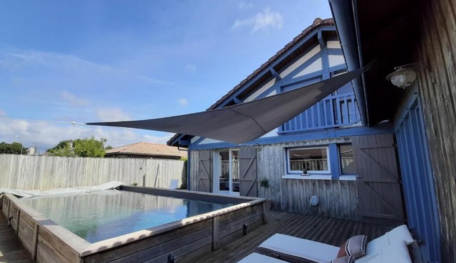 Maison Landaise pour 12 personnes proche océan, piscine, WIFI inclus - FR-1-50-165