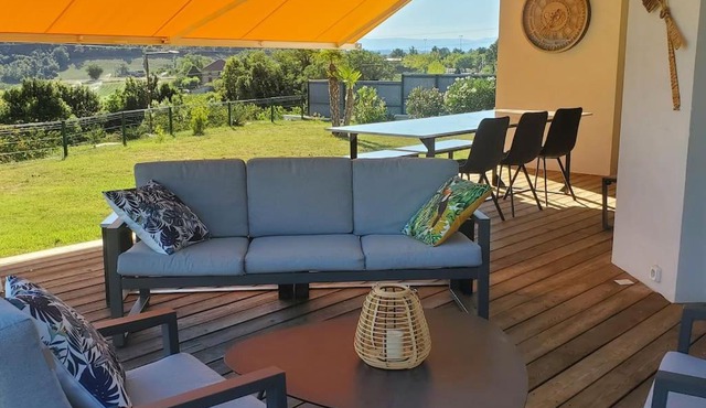 Maison moderne dans la drome des collines