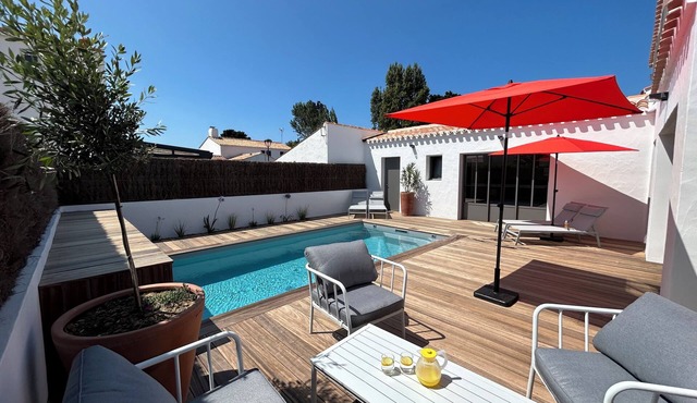 Maison Neuve Piscine au Vieil à 5 mn des Plages