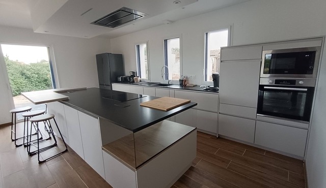 Maison neuve 4 chambres 7 lits doubles vue Marais proche Mer + Sauna 4 personnes