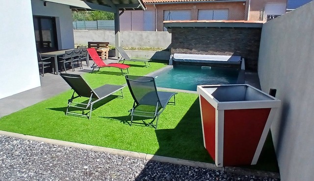 Maison Neuve Avec Piscine à 5 min de la Plage