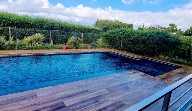 Maison Ossature Bois, vue sur Montagne, Piscine, 4kms de la mer