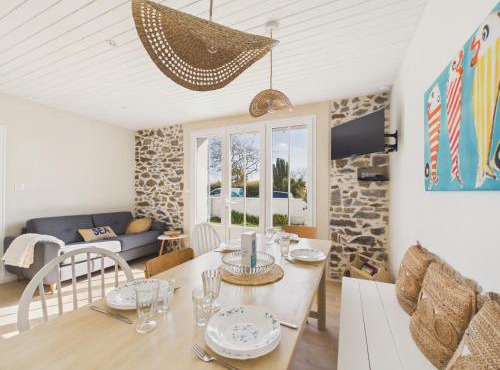 Maison pour 7 avec jardin proche mer