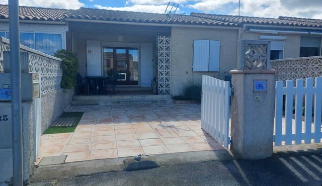 .Maison Quiet, sunny position good in 10 'from the beach residence