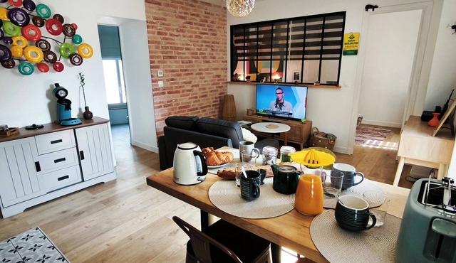 Maison Sorbier - Apartment with garden, terrace and private garage