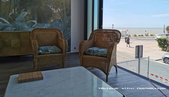 Maison VUE MER 200m2 , Art Deco , Entier. Rénovée , 8/10 Personnes