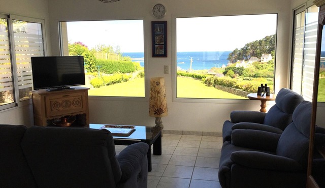 Maison vue Mer, Jusqu'à 6 Personnes, Locquemeau, Côte Nord Bretagne