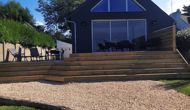 MAISON VUE MER ,PIEDS DANS L'EAU