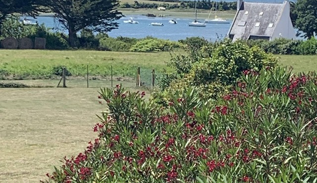 Maison vue Mer (Golfe Morbihan), terrace, 3 mn walk from the beach