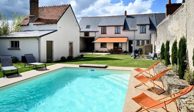 "maison56"- Maison Cosy, Piscine, Entre Blois-chambord, 4 Chb, Proche Loire