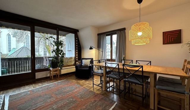 Maisonnette apartment in the city on 2 floors.