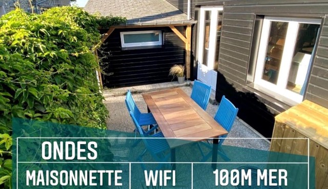 Maisonnette,100m mer, proche St Malo/Cancale, WIFI
