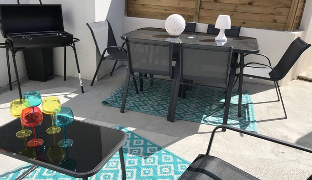 Maisont3 Duplex Avec Cour Privée à 400 Plage