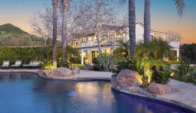 Malibu Wine Trail estate with breathtaking Views and giant artesian pool