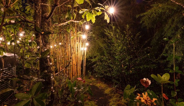 Manini Hale: 5 Min to Volcano, Cozy A-Frame Cabin W/HOT TUB and INFRARED SAUNA