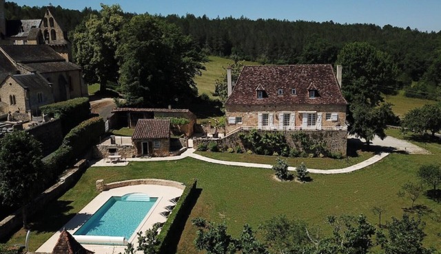 Manor Rectory16th,5*Heated pool, Air Cdg,1ha Park, Not overlooked,10mnDord Valey