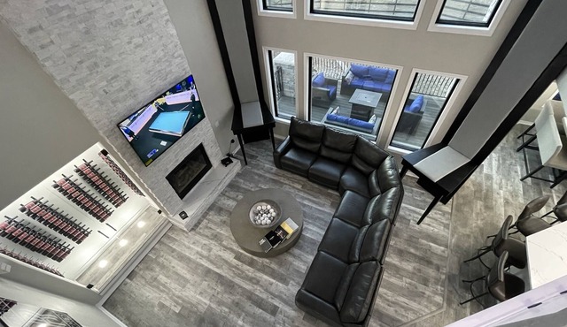 Mansion with full bar & basketball court