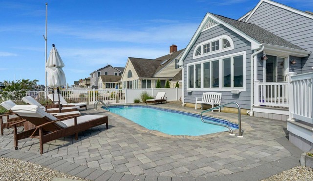 Mantoloking Waterfront 4 Bedroom w Private Ocean Access & Heated Pool