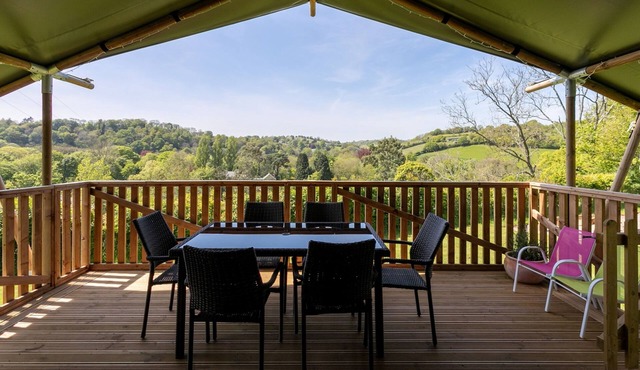 Maple Safari Tent, the perfect family and dog friendly glamping site, Devon