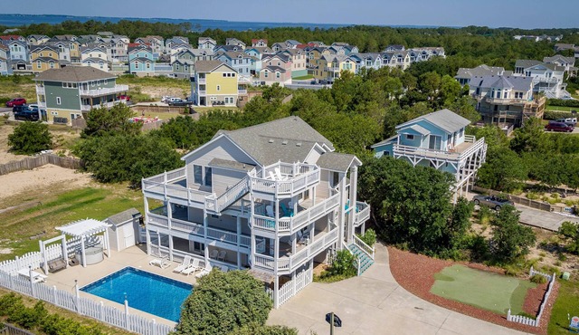 Mare Nostrum - Corolla, Whalehead, 430 Yds to Beach, Ocean View, Pool, Hot Tub, Events, Flex Stays