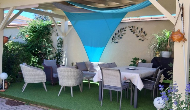 Marie and Marcel will welcome you in their small house with garden