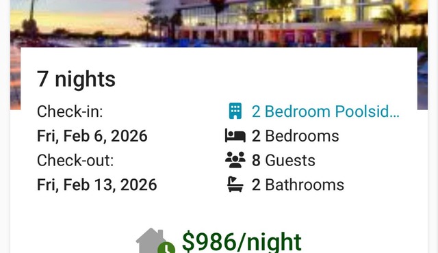 Marriott’s Crystal Shores Marco IslandnWinter GetAway! 2-bedroom, Poolside