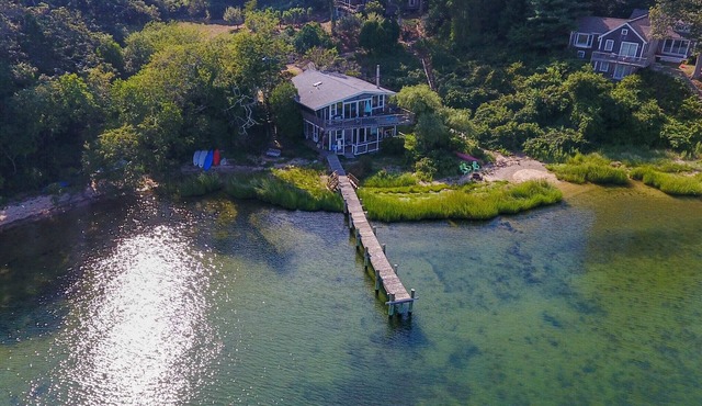 Martha's Vineyard waterfront with Dock