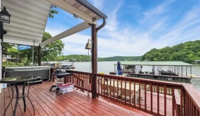 Marvelous 3-bedroom home steps to the water of a nice quiet calm cove.