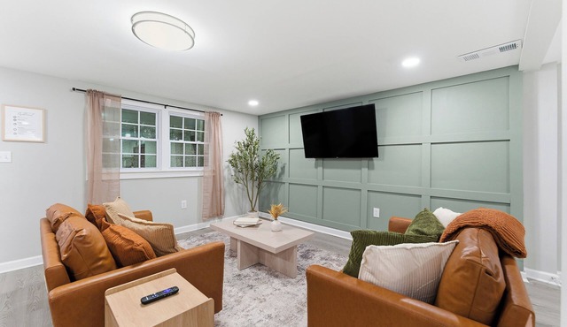 Marvelous 4BR Home w/Fenced Patio & TVs in every room