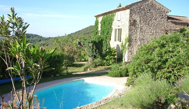Mas 17th private swim pool UZES AVIGNON - Vieux Murier