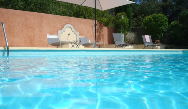 Mas d'Avignon: swimming pool, large wooded park in absolute calm