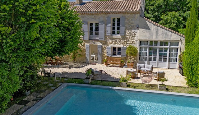 Mas La Thèbaïde - pool - garden