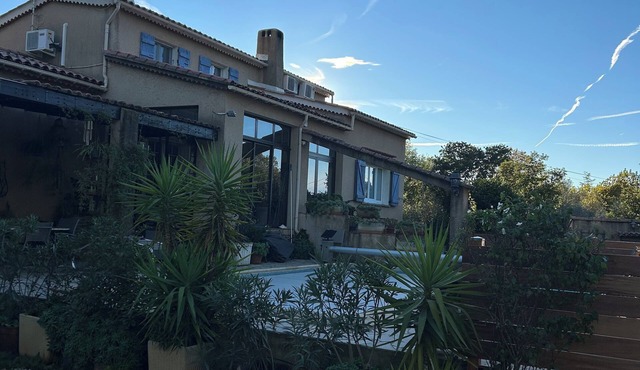 mas Provencale in the Vineyards and Olive Field